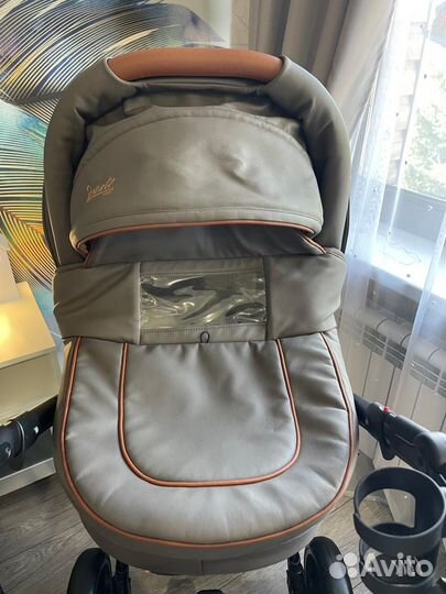 Коляска 3 в 1 эко кожа