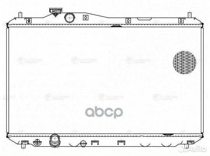 Радиатор охлождения для а/м Honda Civic 4D (12