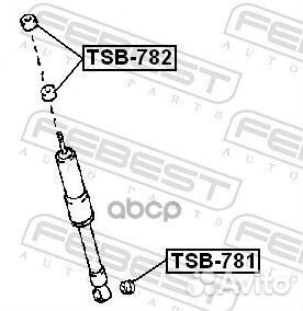 Втулка заднего амортизатора (toyota land cruise