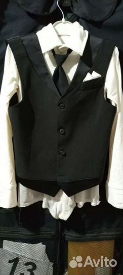 Жилетка, рубашка, брюки для бальных танцев