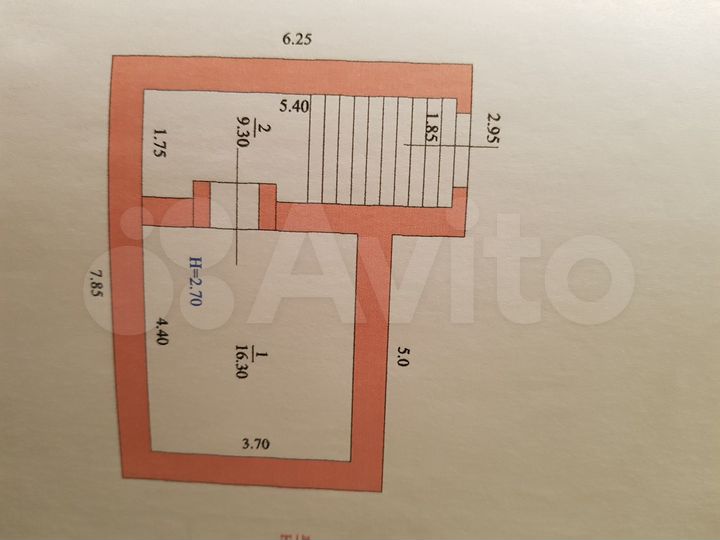 Дом 70 м² на участке 9 сот.