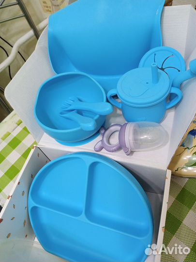 Детская силиконовая посуда