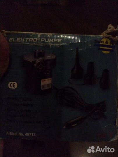 Электрический насос для надувных матрасов 12v