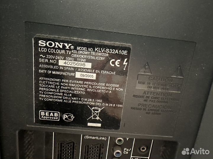 Телевизор sony bravia 32