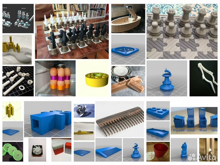 Коллекция stl макетов для 3д принтера