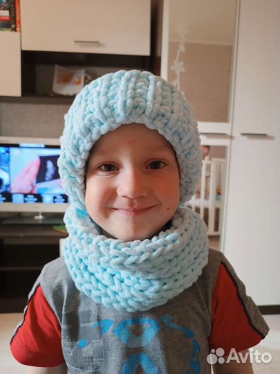 Шапка и шарф на заказ