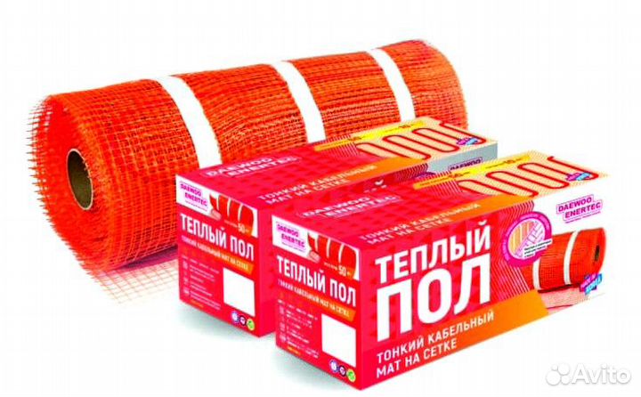 Кабельный мат для теплого пола daewoo enertec