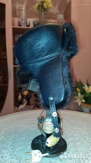 Норковая шапка мужская новая