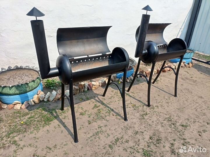 Мангал с крышкой