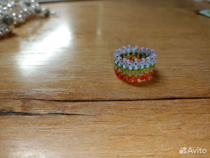 Кольцо из бисера