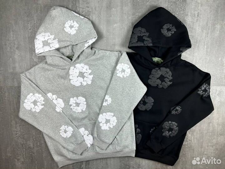 Худи denim tears серая (есть 10 цветов)