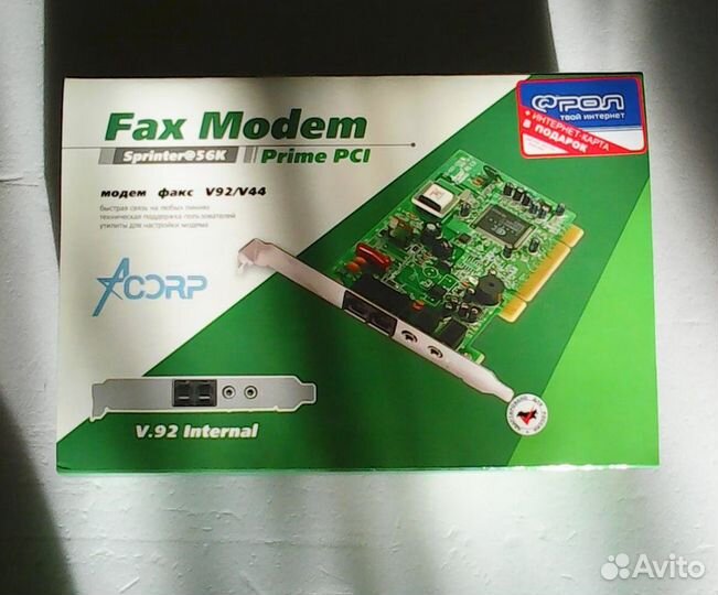 Факс-модем Acorp Sprinter56 k Prime PCI