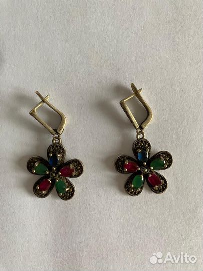 Серьги серебро