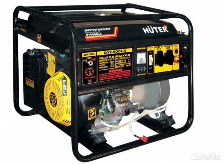 Электрогенератор DY6500LX-электростартер Huter