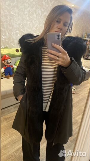 Парка с натуральным мехом