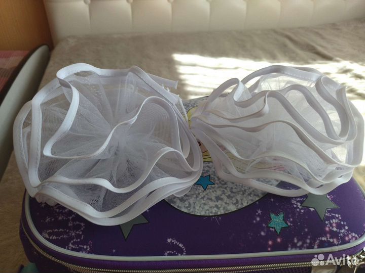 Банты для волос белые школьные