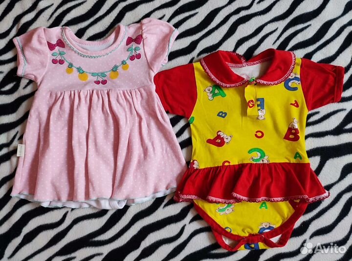 Платья боди для девочки 68