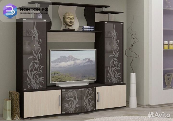 Стенка Виста дуб беленый / венге