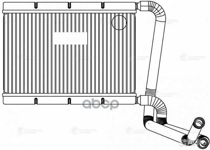 Радиатор отопителя салона LADA 4X4 FL 19- алюм