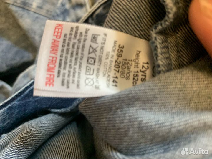 Next новый летний джинсовый комбез 152