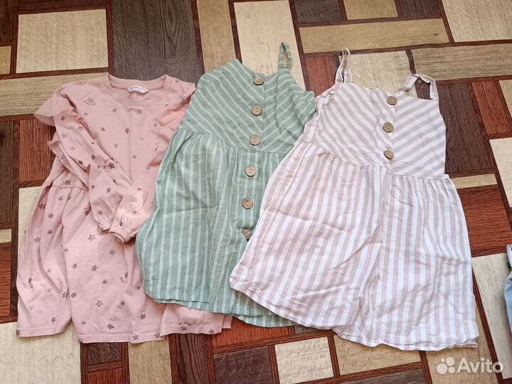 Вещи пакетом для девочки рост 116 122