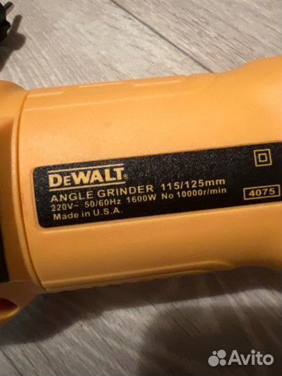 DeWalt углошлифовальная машина