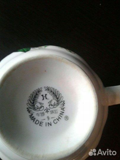 Сервиз чайный ландыши фарфор 5шт винтаж китай