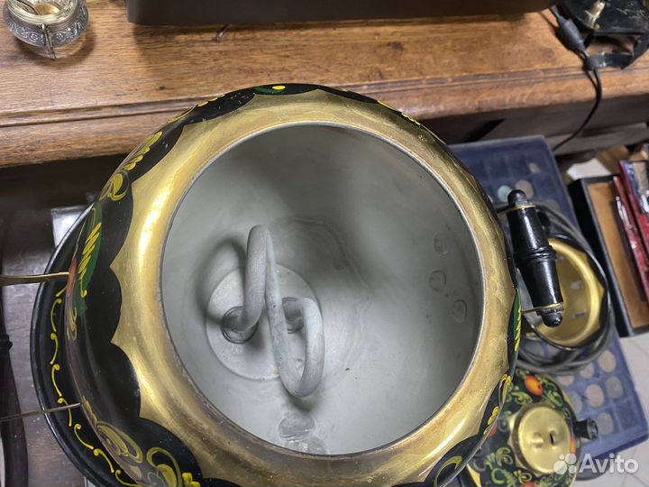 Самовар и поднос хохлома роспись