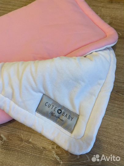 Конверт на выписку для девочки зима/ плед