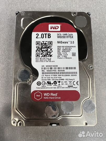 Жесткий диск WD Red 2 тб