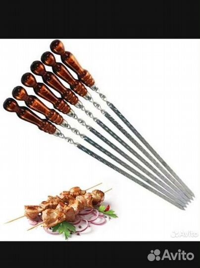 Шампура ручной работы деревянная ручка