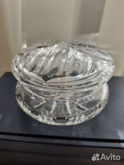 Хрустальная шкатулка для украшений или конфет СССР