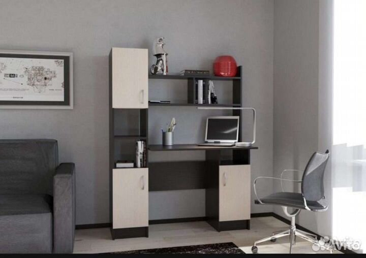 Компьютерный стол пкс-6, разные расцветки. Новый