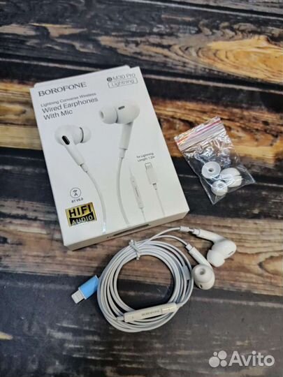 Наушники iPhone с разъёмом Lightning BM30Pro