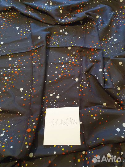 Отрезы ткани из СССР (крепдешин, поплин, шелк)