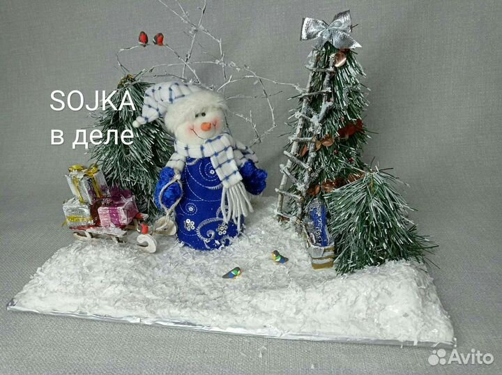 Новогодняя, зимняя поделка своими руками