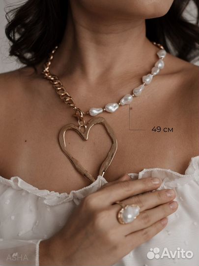 Колье двойное женское