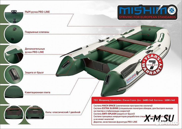 Лодка mishimo lite 360