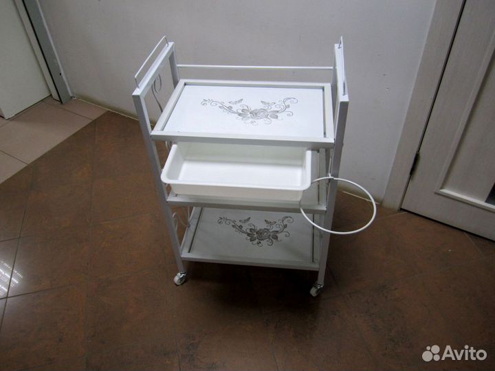 Этажерка металл стекло