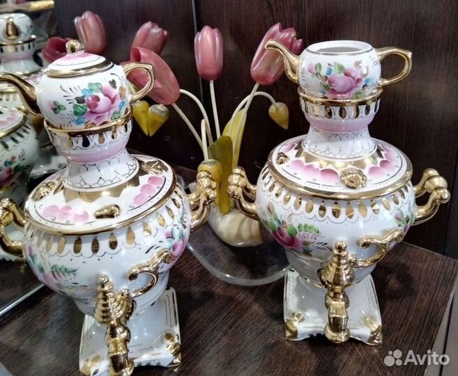 Самовар Гжель