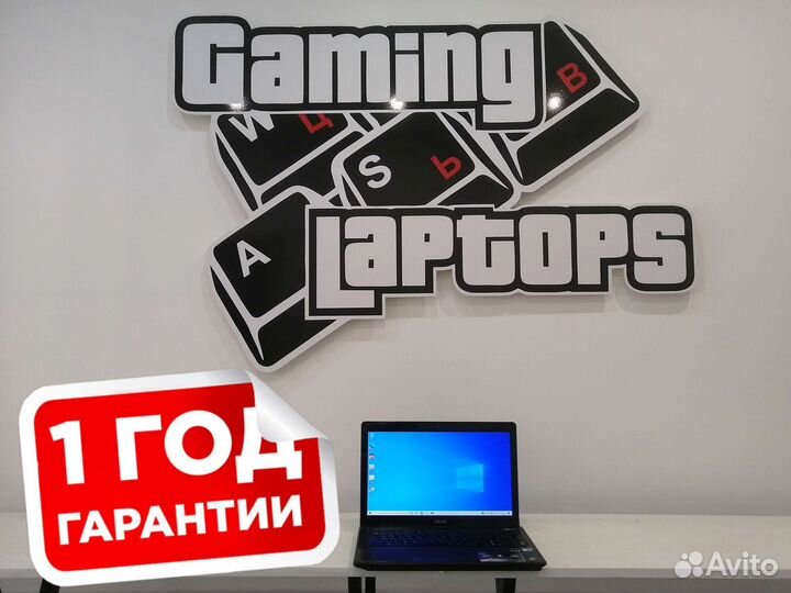 Мощный ноутбук Asus 15.6 i3/4Gb/256GB SSD