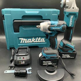 Набор makita 2в1 Гайковерт + Болгарка10Б и 15Б