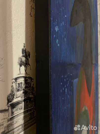 Картина маслом сюрреализм в раме