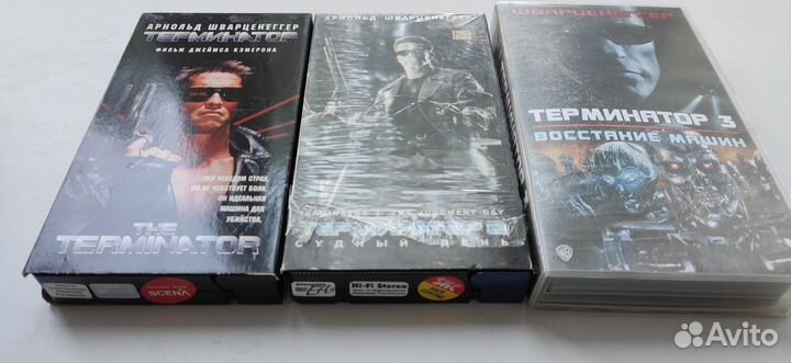 Видеокассеты Терминатор 1, 2 + 3 VHS