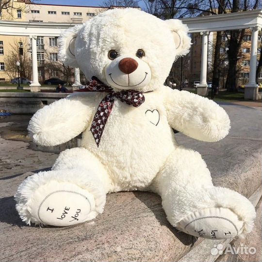 Плюшевый мишка 80см, есть доставка