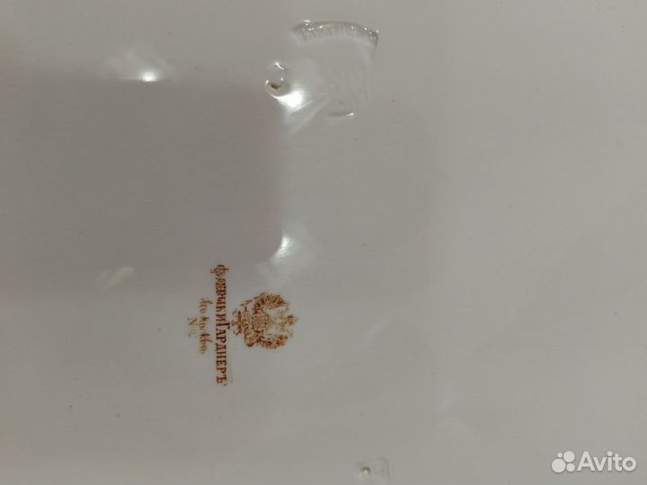 Блюдо большое фарфор ф-ка Гарднер1890 г