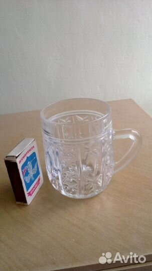 Бокальчики с ручкой новые хрусталь СССР 12 штук