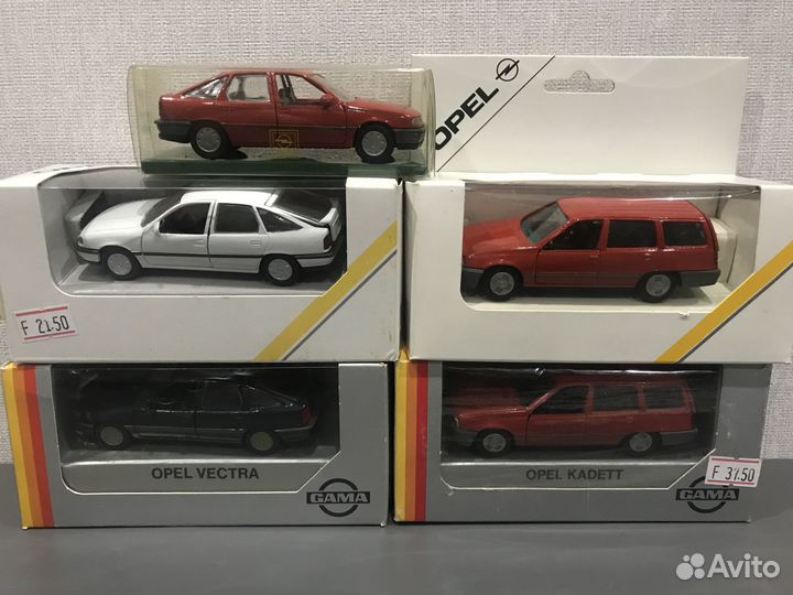 Модели авто Opel от Gama в масштабе 1:43