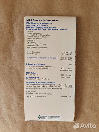 Карта метро Нью-Йорка оригинал