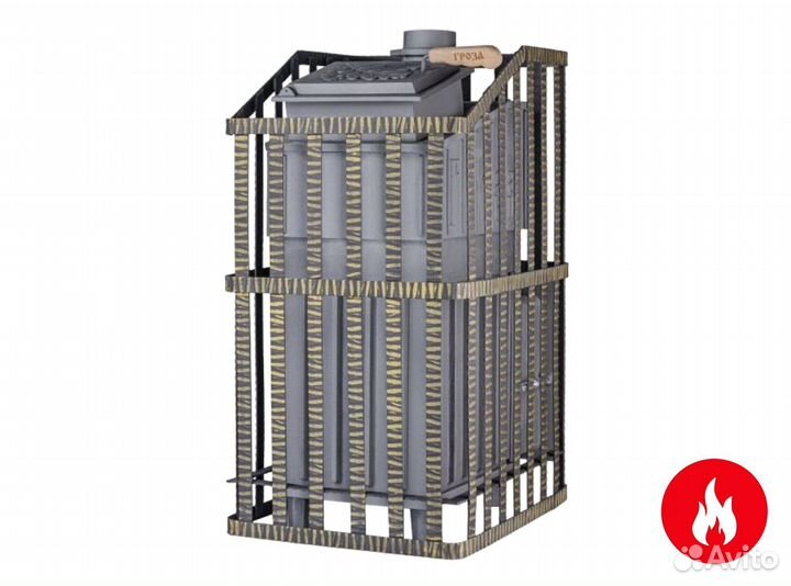 Печь для бани гефест гроза ураган 18 (м)